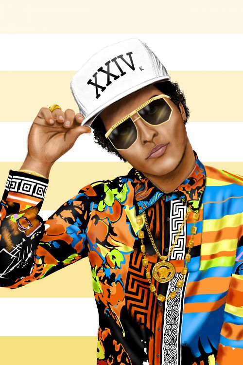 Bruno Mars Illustration