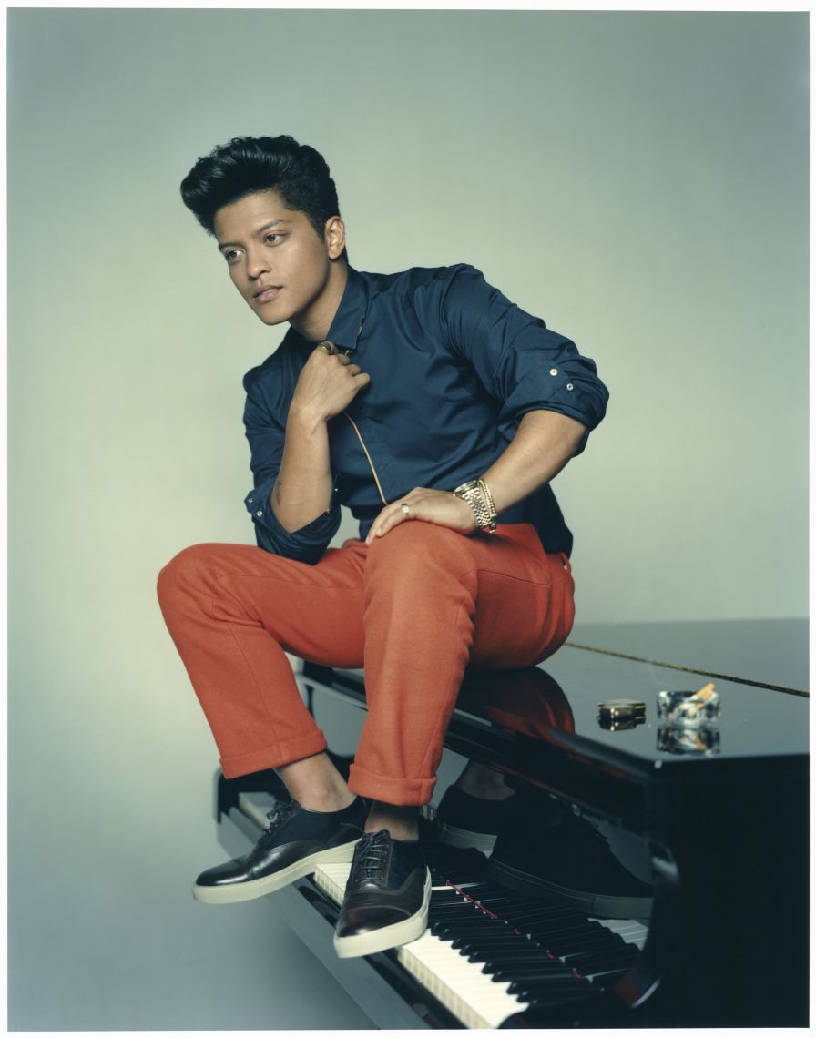 Bruno Mars Sitting On a Car