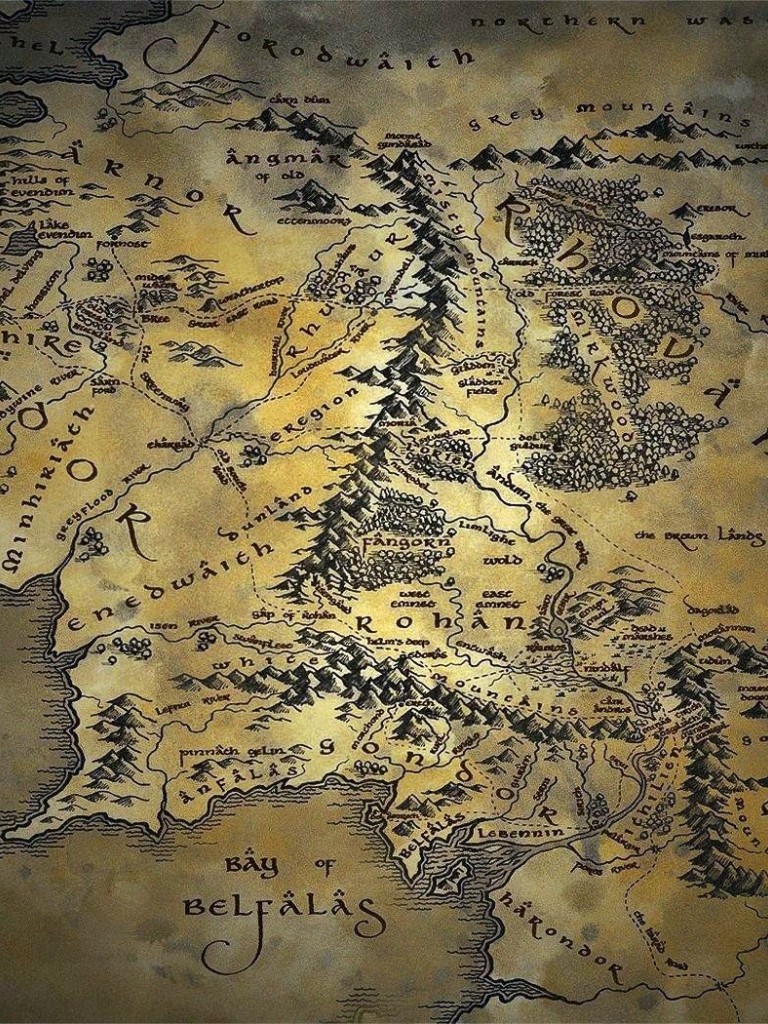 Middle Earth Map (Download Now) 