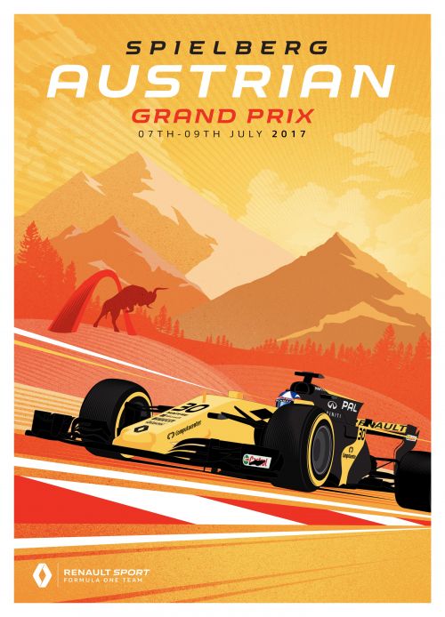 Renault Formula 1 - Austria 2017 Poster